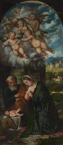 Girolamo Romanino The Nativity Norge oil painting art